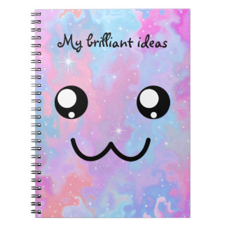 Carnet Mon kawaii mignon de pastel de visage d'idées