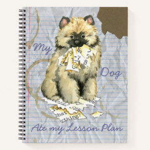 Carnet Mon Keeshond a mangé mon plan de leçon