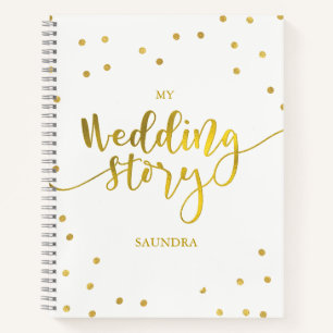 Carnet Mon Mariage Histoire Dots d'or Futur Mme Bridal Ca
