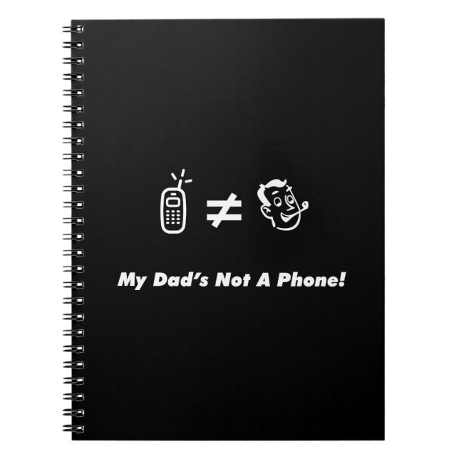 Carnet Mon papa n'est pas un téléphone (Devant)