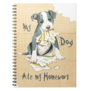 Carnet Mon Pit Bull A Mangé Mes Devoirs