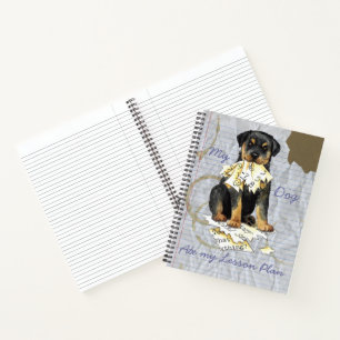 Carnet Mon plan de leçon de Rottweiler