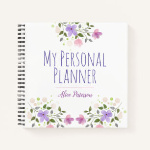 Carnet Mon planificateur personnel avec le nom du proprié