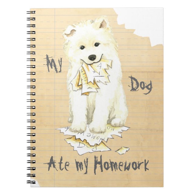 Carnet Mon Samoyed Ate my Homework (Devant)