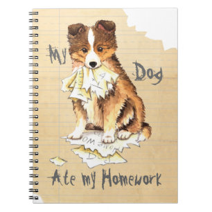 Carnet Mon Shelty a mangé mes devoirs