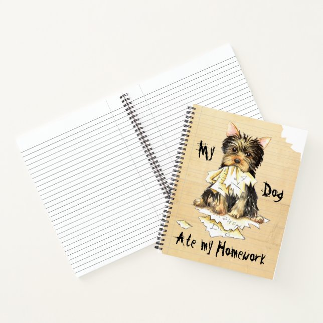 Carnet Mon Yorkie A Mangé Ma Maison (Intérieur)