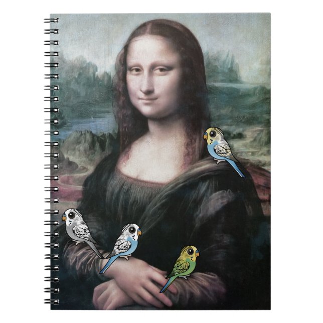 Carnet Mona Lisa et perruches (Devant)