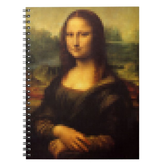 Carnet Mona Lisa Pixellée (Devant)