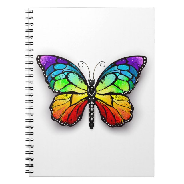Carnet Monarque papillon arc-en-ciel (Devant)