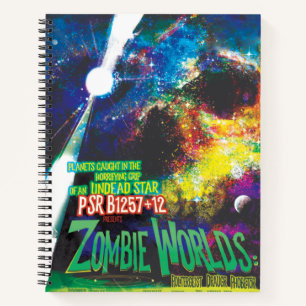 Carnet Mondes Zombie Galaxie d'Halloween