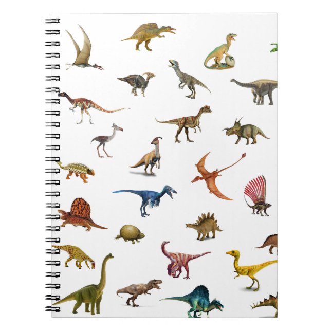 Carnet mondial préhistorique de Dinosaures (Devant)
