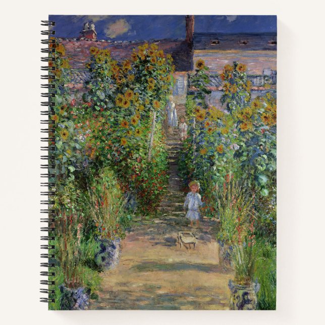 Carnet Monet Garden Vetheuil Impressionim Peinture (Devant)
