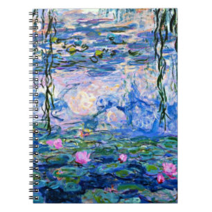 Carnet Monet - Nymphéas, 1919, rose,