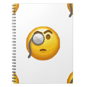 Carnet monocle émoji