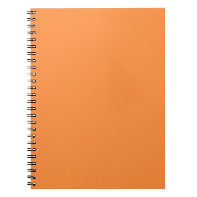 Carnet Monocolor orange simple et uni (Devant)