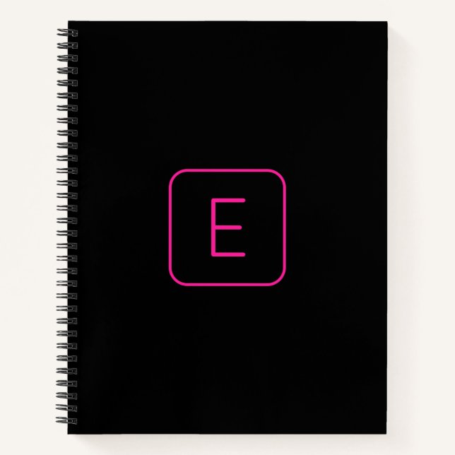 Carnet Monogram de Styled | Pink & Black (Devant)