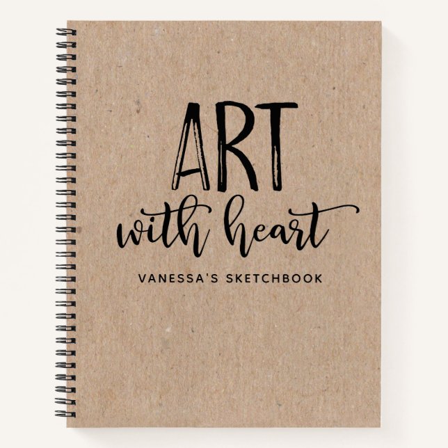 Carnet Monogram Modern Chic Artist Sketchbook (Devant)