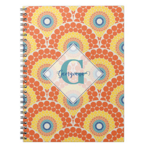 Carnet Monogramme Art Déco Egée Été Radiant Mandala