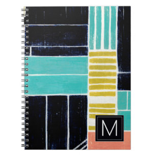Carnet Monogramme   Blocs géométriques