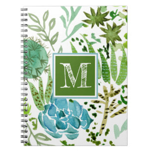 Carnet Monogramme   Champ I Succulent