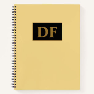 Carnet Monogramme Champagne personnalisé