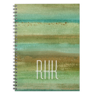 Carnet Monogramme   Champs au printemps I