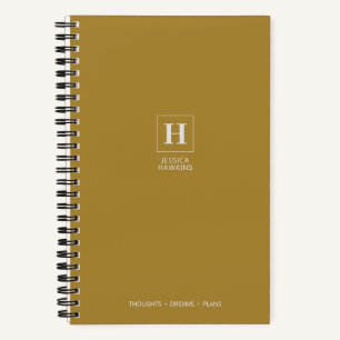 Carnet Monogramme Classique Or