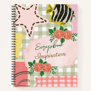 Carnet Monogramme couleur girly inspiration rose