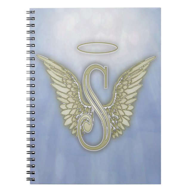 Carnet Monogramme d'ange de la lettre S (Devant)