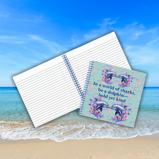 Carnet Monogramme dans un monde de requins, être un bleu  (Créateur téléchargé)