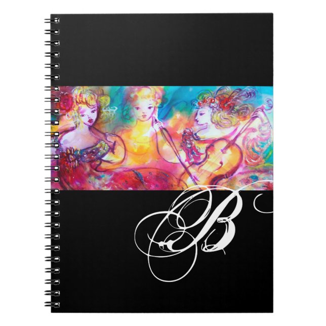 CARNET MONOGRAMME DE CONCERT DE RESSORT DE TRIO (Devant)