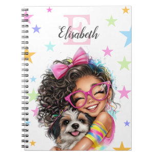Carnet Monogramme de fille toute initiale et nom