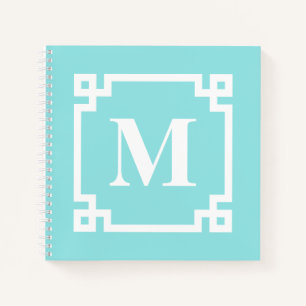 Carnet Monogramme de frontière de clé de Grec moderne