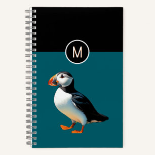 Carnet Monogramme de la faune de la nature de l'oiseau de