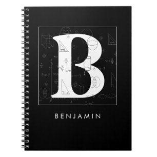 Carnet Monogramme de maths - Lettre B