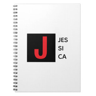 Carnet Monogramme de nom professionnel élégant moderne