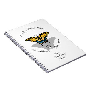 Carnet Monogramme de papillon Swallowtail