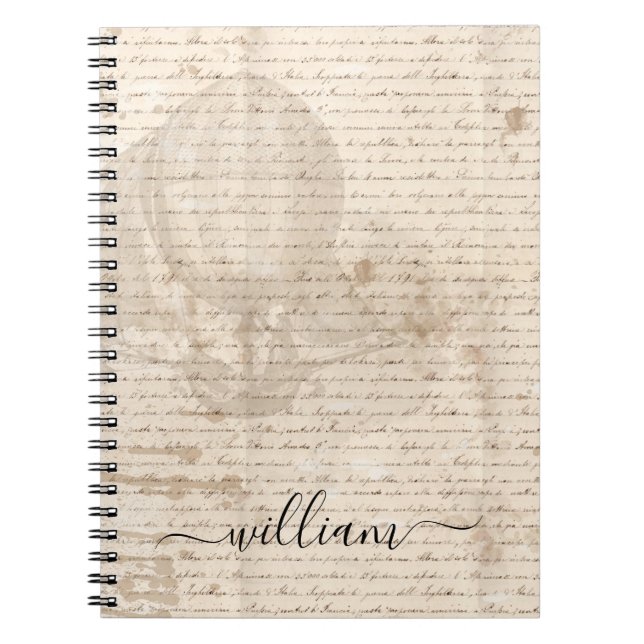 Carnet monogramme d'expédition aérienne de script de docu (Devant)