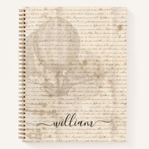 Carnet monogramme d'expédition aérienne de script de docu