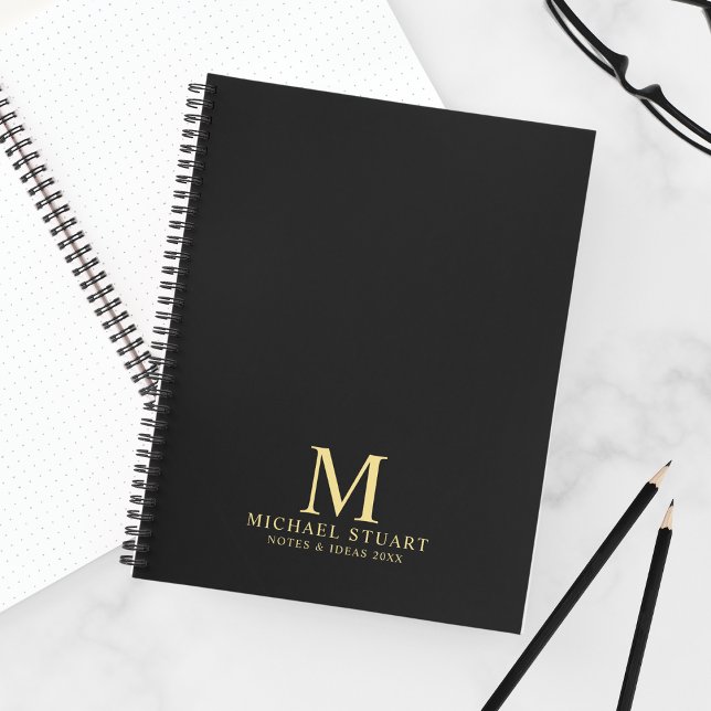 Carnet Monogramme et nom professionnels personnalisés (Créateur téléchargé)
