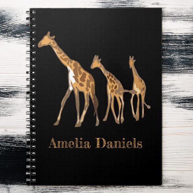 Carnet Monogramme Giraffe (Créateur téléchargé)