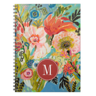 Carnet Monogramme Jardin secret Floral III