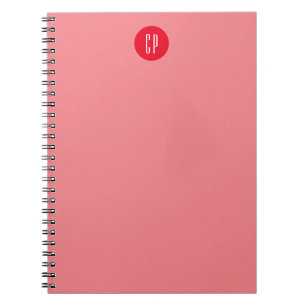 Carnet Monogramme Moderne Professionnel Simple Initiales