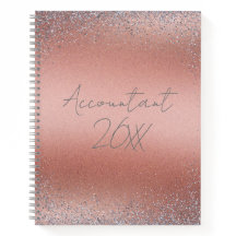 Monogramme pailleté en métal brossé or rose