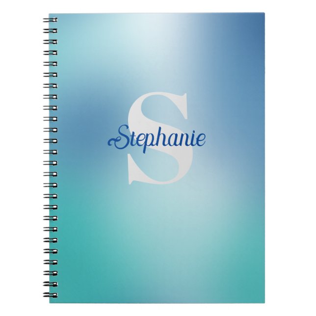 Carnet Monogramme personnalisé et planificateur de prénom (Devant)