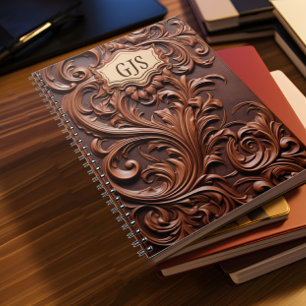 Carnet Monogramme personnalisé Faux cuir