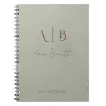 Monogramme personnalisé moderne Initiales Nom Dust
