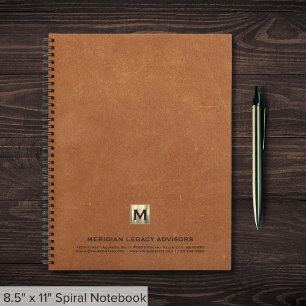 Carnet Monogramme professionnel initial