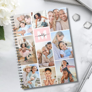 Carnet Monogramme Rose Fard Photo