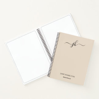 Carnet Monogramme Sketchbook Cream